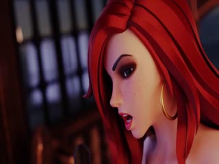 【3D动画】财富小姐制服诱惑 豪华游艇激情狂操 肉感身材骑乘上位